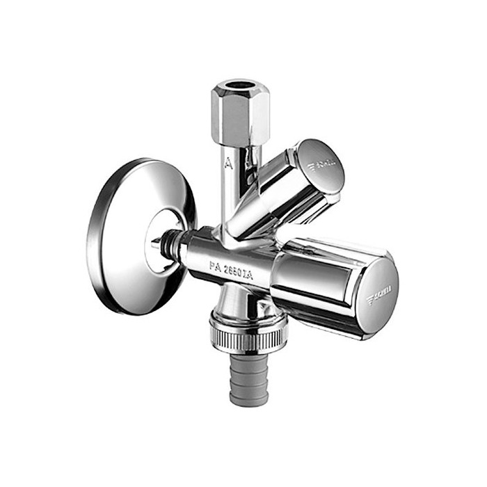 Nurgakombineeritud ventiil SCHELL Comfort 1/2" x 3/4" x 1/2"