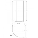 Shower cabin GUSTAVSBERG Pivot 90 x 90 cm