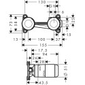 Potikend osa segistile HANSGROHE, 13622180