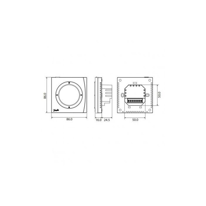 Termostaadi programmid, mis on saadaval "DANFOSS ECtemp Next Plus"