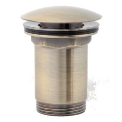 Click Clack OMNIRES bottom valve with overflow, bronze