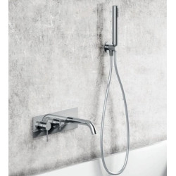 Built-in mixer with bath spout from handheld shower Alpi Blue, BU85L863VD