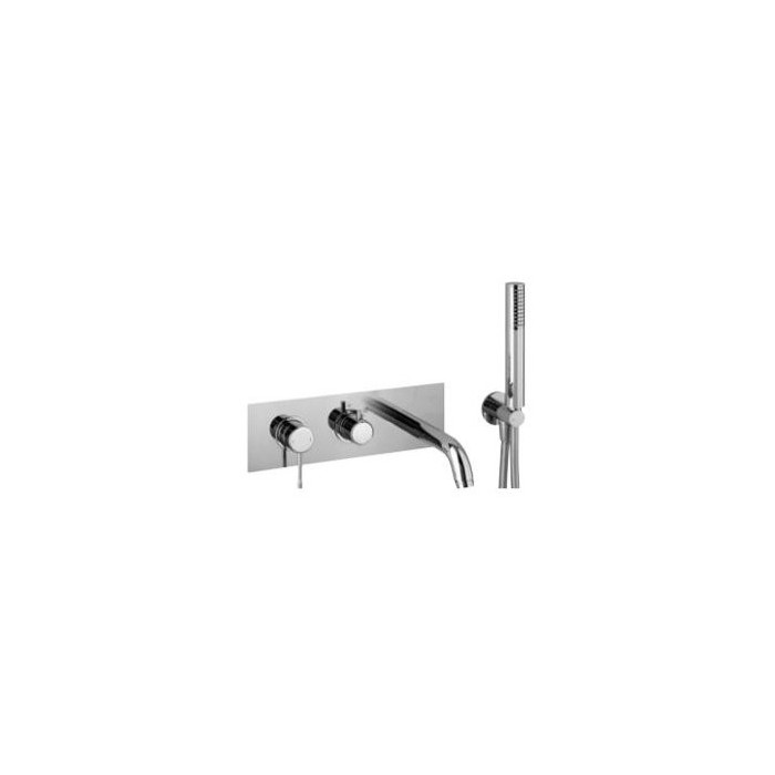 Built-in mixer with bath spout from handheld shower Alpi Blue, BU85L863VD