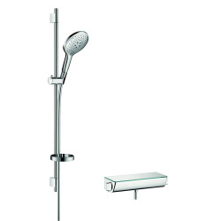 Thermostatic mixer HANSGROHE Ecostat Select with 90 cm shower stand Raindance Select S, 27037000