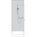 Termostaatiline segisti HANSGROHE Ecostat Select koos 65 cm dušipostiga Raindance Select S, 27036000