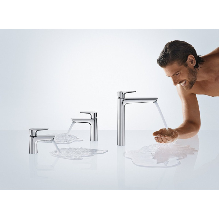 Смеситель для раковины с донным клапаном HANSGROHE Talis E 110, хром, 71710000