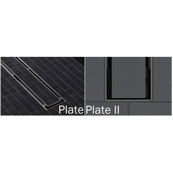 TECEdrainline shower channel corner grates, Plate