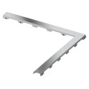 TECEdrainline corner grates, Steel II