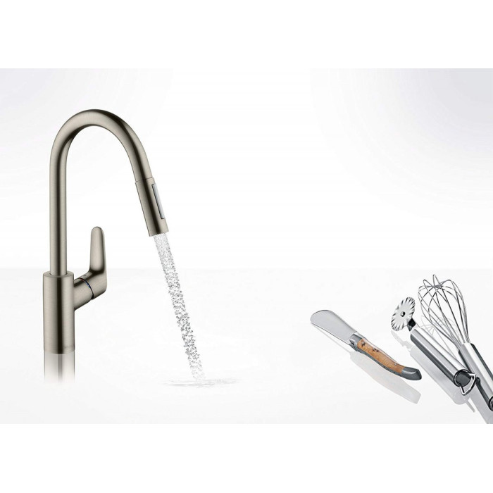 Köök (kraanikauss) segisti väljatõmmatava kraaniga HANSGROHE Focus, 31815800