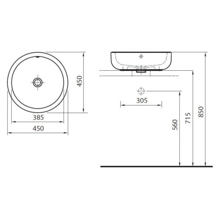KOLO Ego 45 cm sink
