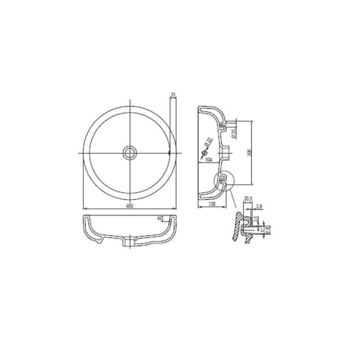 KOLO Ego 45 cm sink