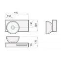 Kivimassi pesuase PAA Do Silk, valge, 220 mm