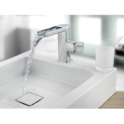 Faucet - waterfall TEKA Formentera, chrome