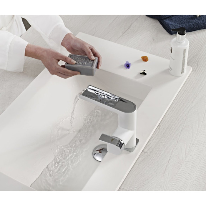 Faucet - waterfall TEKA Formentera, white