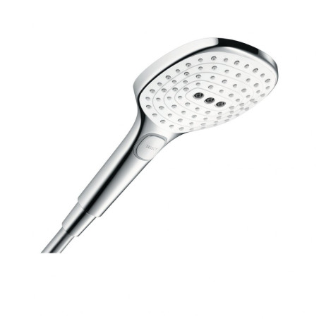 Dušipea HANSGROHE Raindance Select E 120 3 jet Ecosmart, valge / kroom, 26520400