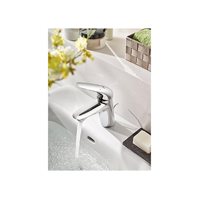 GROHE EuroStyle basin mixer with pop-up waste, 23707003