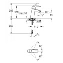 Смеситель для раковины GROHE EuroSmart, 23324001