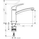 Köök (kraanikauss) segisti HANSGROHE Focus 160, 31806000