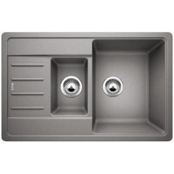 Кухонная мойка из каменной массы (гранитная) BLANCO LEGRA 6 S Compact, 78x50 см, алюминиевая металлическая
