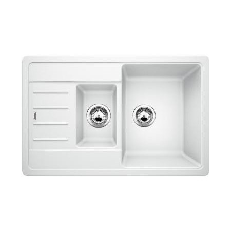 Кухонная мойка из каменной массы (гранитная) BLANCO LEGRA 6 S Compact, 78x50 см, Белая