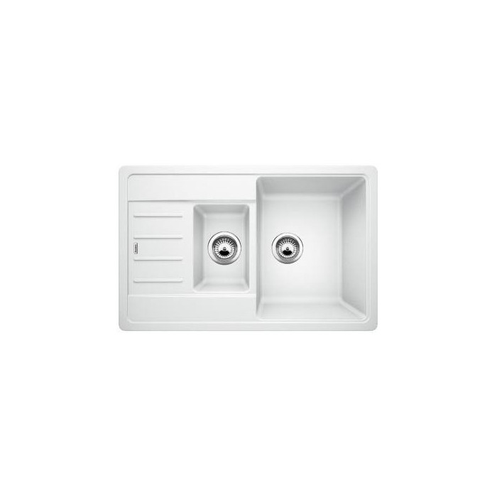 Кухонная мойка из каменной массы (гранитная) BLANCO LEGRA 6 S Compact, 78x50 см, Белая