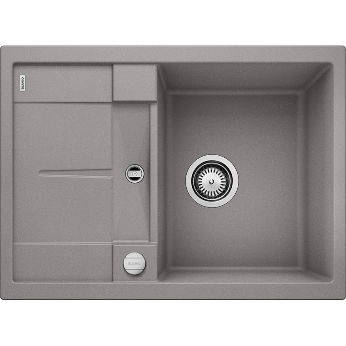 Kivimassi (graniit) valamu BLANCO METRA 45 S Compact, 68x50 cm, Alumiiniumist metall