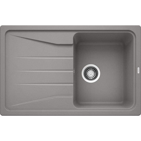 Кухонная мойка из каменной массы (гранитная) BLANCO SONA 45 S, 78x50 см, алюминиевая металлическая