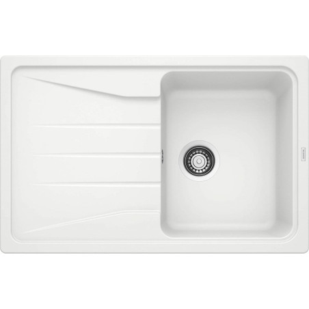 Кухонная мойка из каменной массы (гранитная) BLANCO SONA 45 S, 78x50 см, Белая