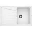 Kivimassi (graniit) kraanikauss BLANCO SONA 45 S, 78x50 cm, Valge