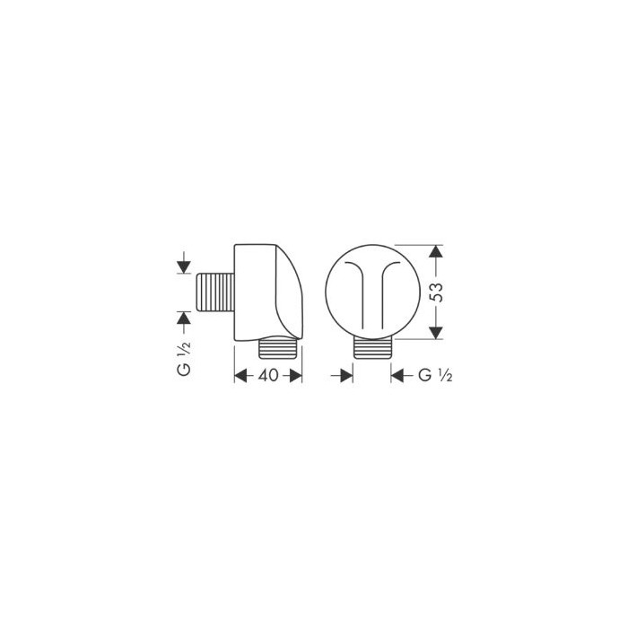 Built-in bidet set HANSGROHE Talis E