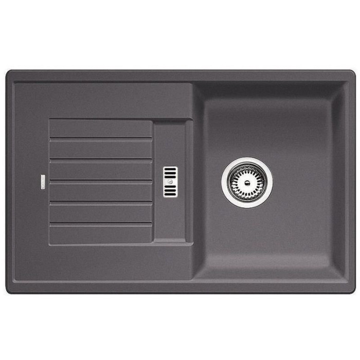 BLANCO ZIA 45 S stone composite (granite) sink, 78x50 cm, Stone gray