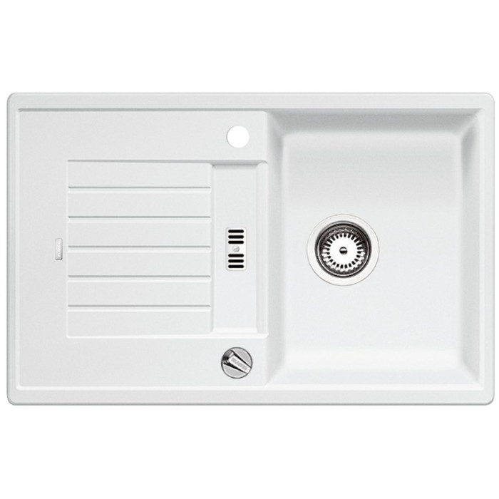 BLANCO ZIA 45 S stone composite (granite) sink, 78x50 cm, White