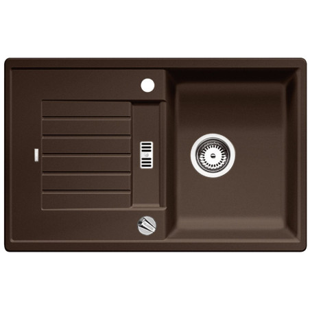 BLANCO ZIA 45 S stone composite (granite) sink, 78x50 cm, Coffee