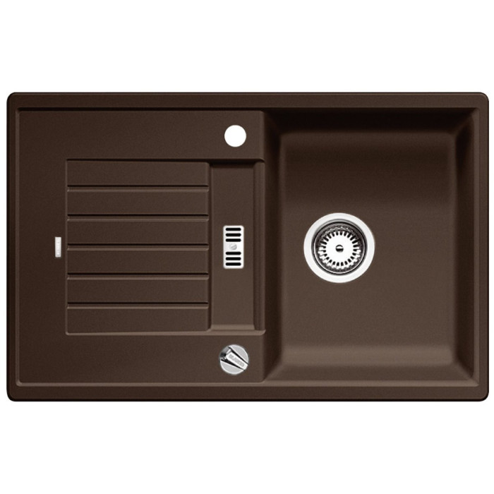 BLANCO ZIA 45 S stone composite (granite) sink, 78x50 cm, Coffee