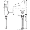 HANSGROHE AXOR Starck V 140 Basin Mixer, 12112000