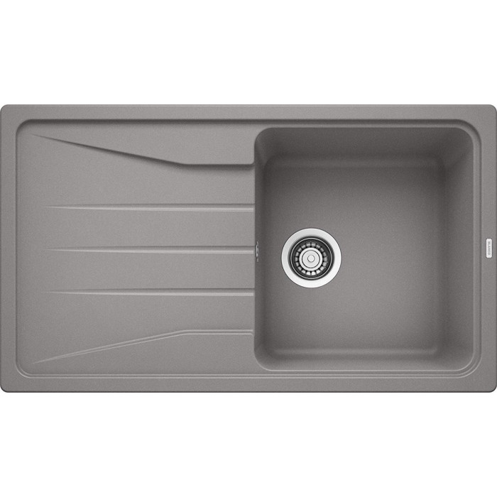 Кухонная мойка из каменной массы (гранитная) BLANCO SONA 5 S, 86x50 см, алюминиевая металлическая