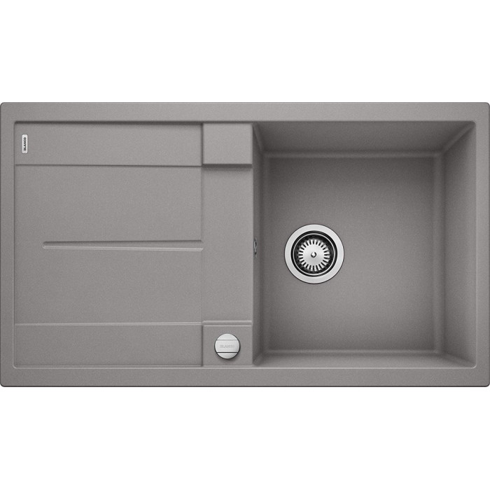 Kivimassi (graniit) valamu BLANCO METRA 5 S, 86x50 cm, Alumiiniumist metall