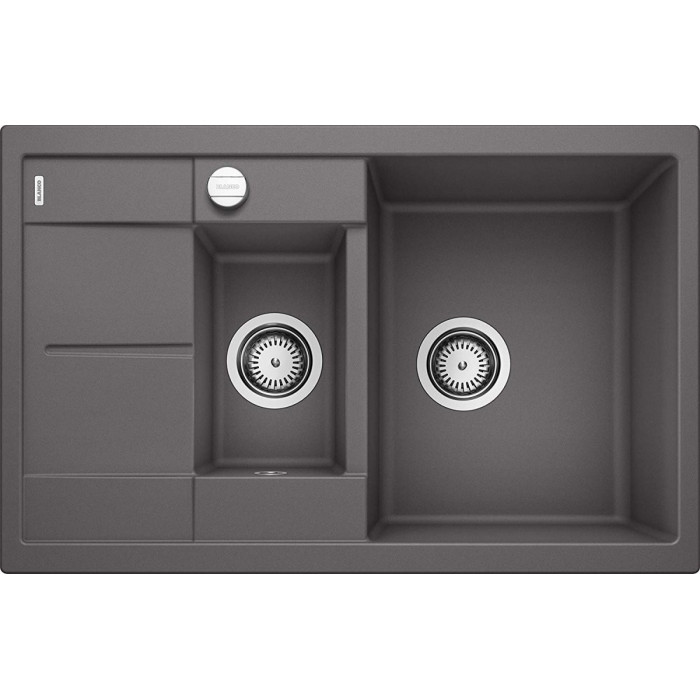 BLANCO METRA 6 S Compact stone composite (granite) sink, 78x50 cm, Stone grey