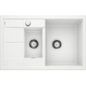 Кухонная мойка из каменной массы (гранитная) BLANCO METRA 6 S Compact, 78x50 см, Белая