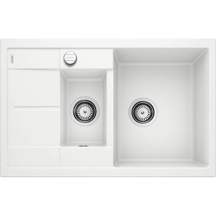 BLANCO METRA 6 S Compact stone composite (granite) sink, 78x50 cm, White