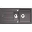 BLANCO ZIA 6 S stone composite (granite) sink, 100x50 cm, Stone grey