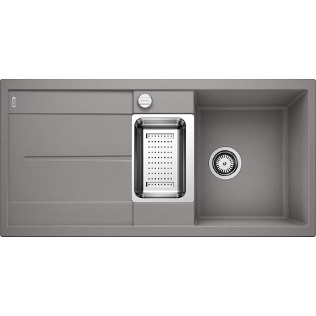 BLANCO METRA 6 S stone composite (granite) sink, 100x50 cm, Aluminum metal