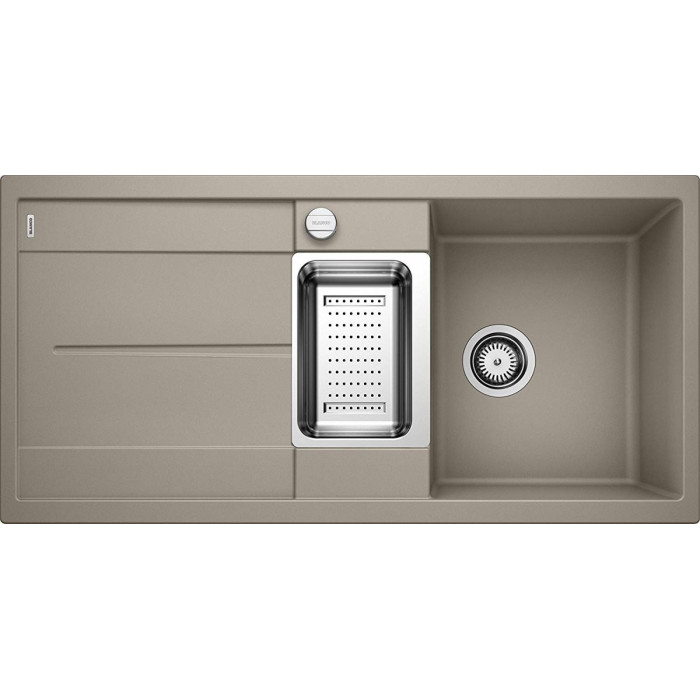 Кухонная мойка из каменной массы (гранитная) BLANCO METRA 6 S, 100x50 см, Трюфель