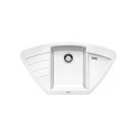 Kivimassi (graniit) valamu BLANCO ZIA 9 E, 93x51/43,1 cm, Valge