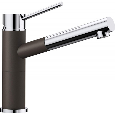 Kitchen (sink) mixer BLANCO ALTA-S Compact, coffee/chromed with a pull-out spout