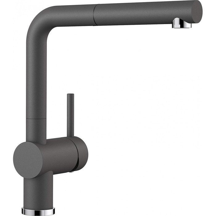 Kitchen (sink) faucet BLANCO Linus-S, stone gray with pull-out spout