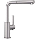 Kitchen (sink) faucet BLANCO LANORA-S, stainless steel, with a pull-out spout