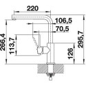 Kitchen (sink) faucet BLANCO LANORA, stainless steel