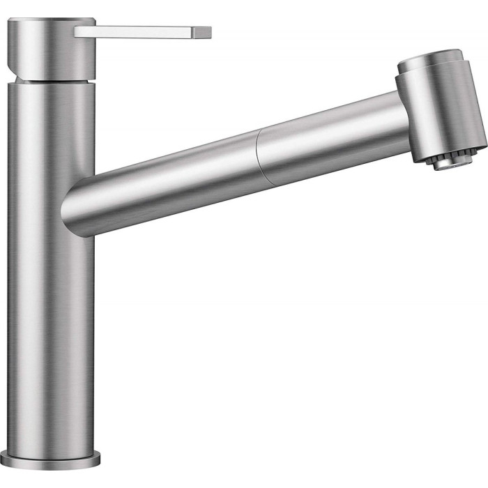 BLANCO AMBIS-S kitchen (sink) faucet, stainless steel, with a pull-out spout