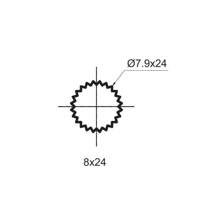 Смеситель для кранов RUBINETA, 1/2"" (8x24), 664001